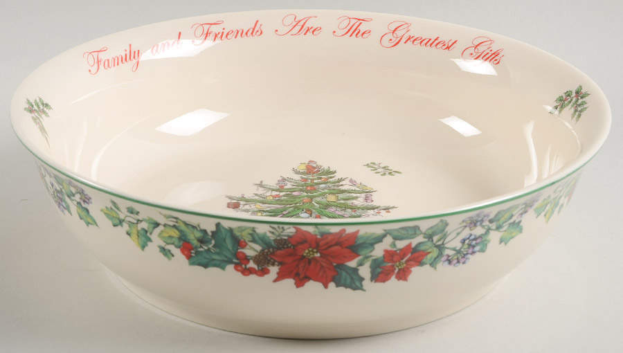 Christmas Tree 10" Annual Round Serving Bowl by Spode-1