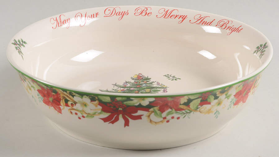 Christmas Tree 10" Annual Round Serving Bowl by Spode-1