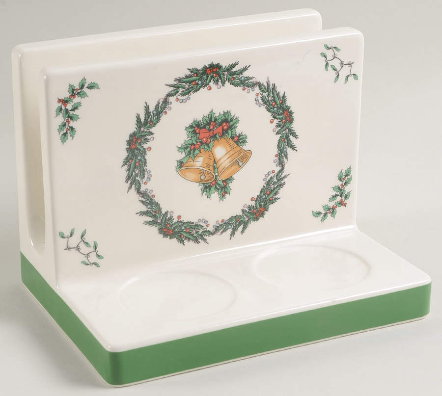 Christmas Tree Figural Napkin Holder No Salt & Pepper by Spode-1