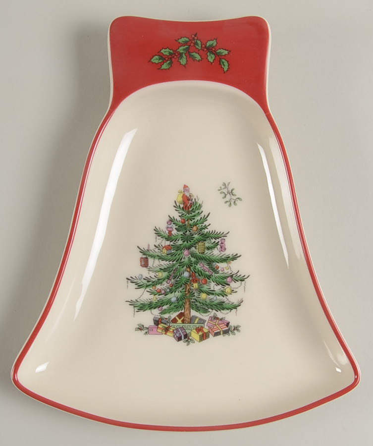 Christmas Tree 7" Bell Shape Dish by Spode-1