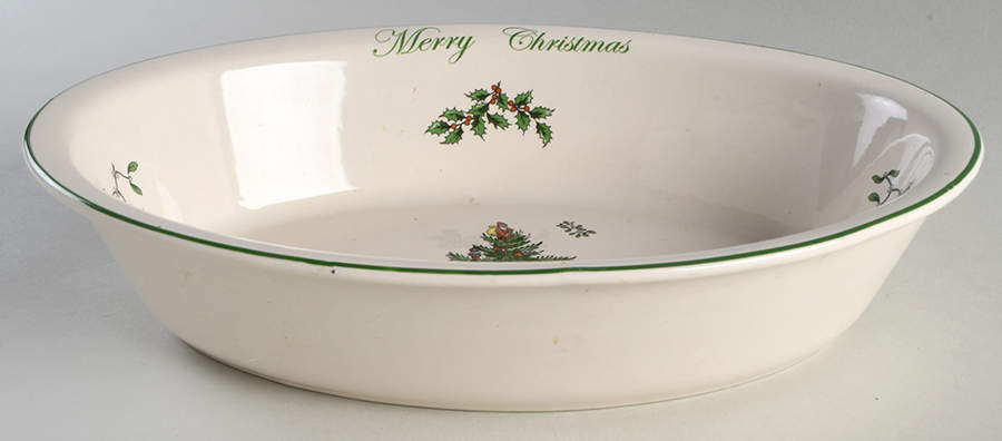 Christmas Tree Dish-Sentiment/Oval by Spode-1
