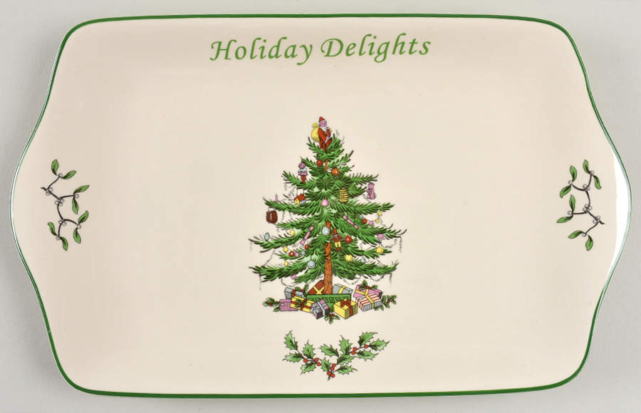 Christmas Tree Dessert Tray by Spode-1