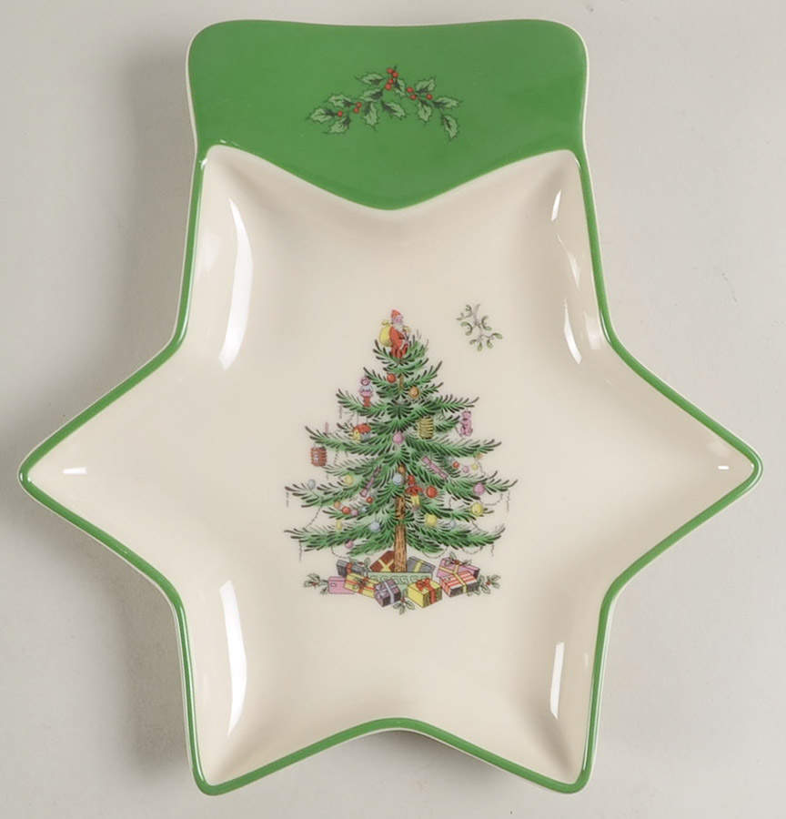 Christmas Tree Star Shaped Tray by Spode-1