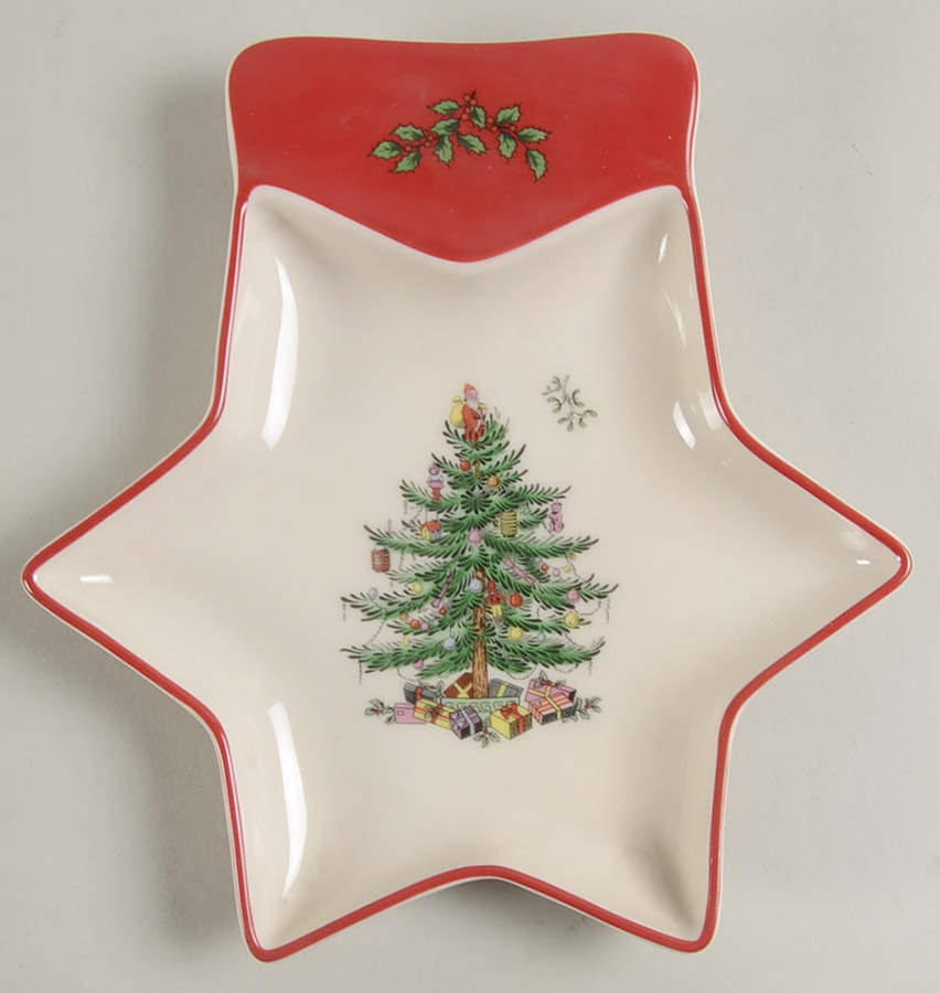 Christmas Tree Star Shaped Tray by Spode-1