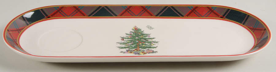 Christmas Tree Chip & Dip-Base Only by Spode-1