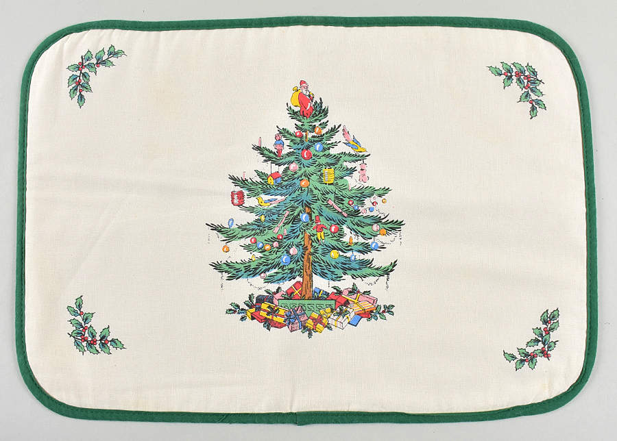 Christmas Tree Cloth Placemat by Spode-1
