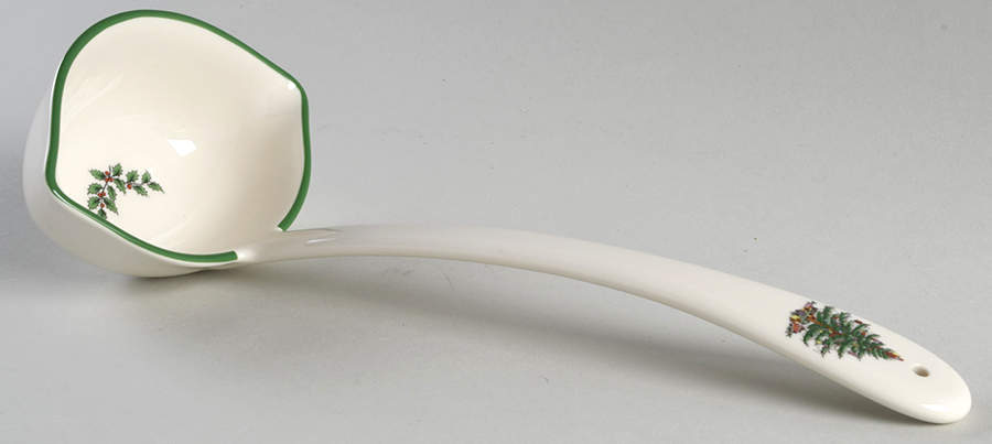 Christmas Tree Solid Punch Ladle by Spode-1