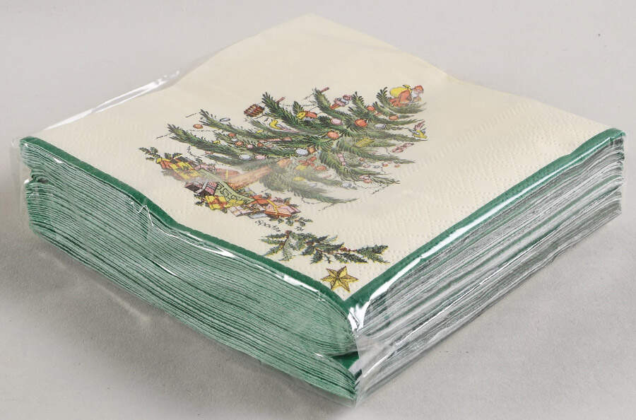 Christmas Tree Package of Paper Beverage Nakpkins by Spode-1