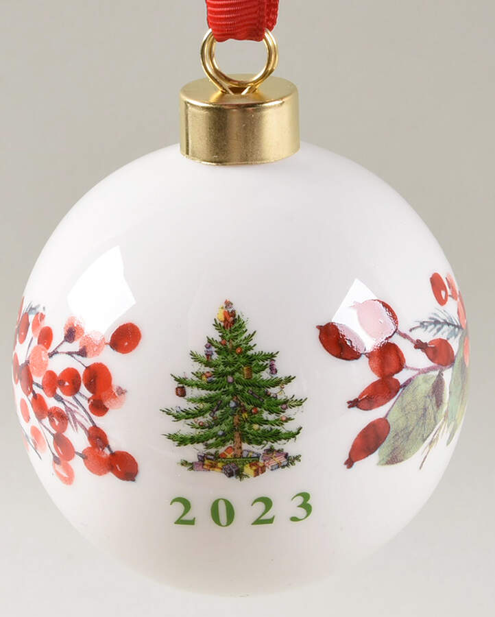 Christmas Tree Annual Bauble 2023 Dated Bauble - No Box Nb2023 by Spode-1