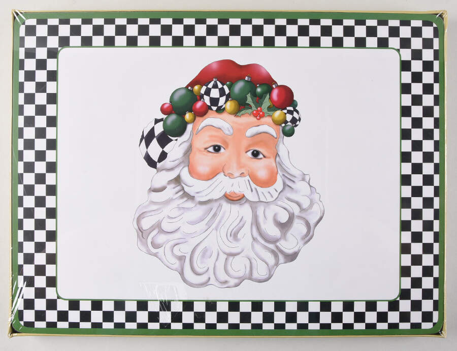 Christmas Tree Corkboard Placemat - Set of 4 (Motif 5 & 6) by Spode-1