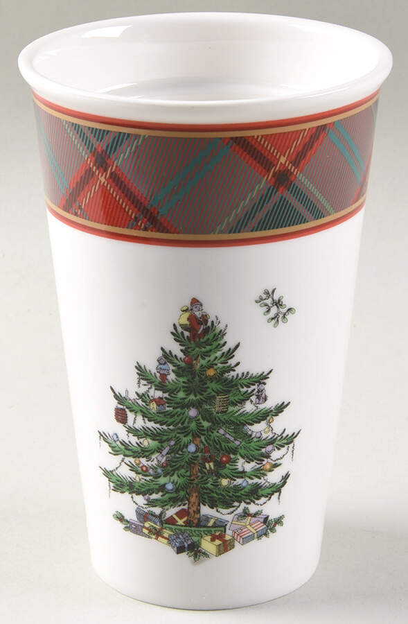 Christmas Tree Plastic Lid for Travel Mug by Spode-1