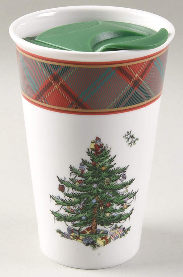Christmas Tree Travel Mug & Plastic Lid by Spode-1