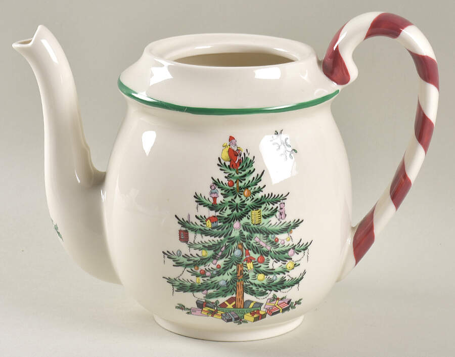 Christmas Tree Teapot No Lid by Spode-1