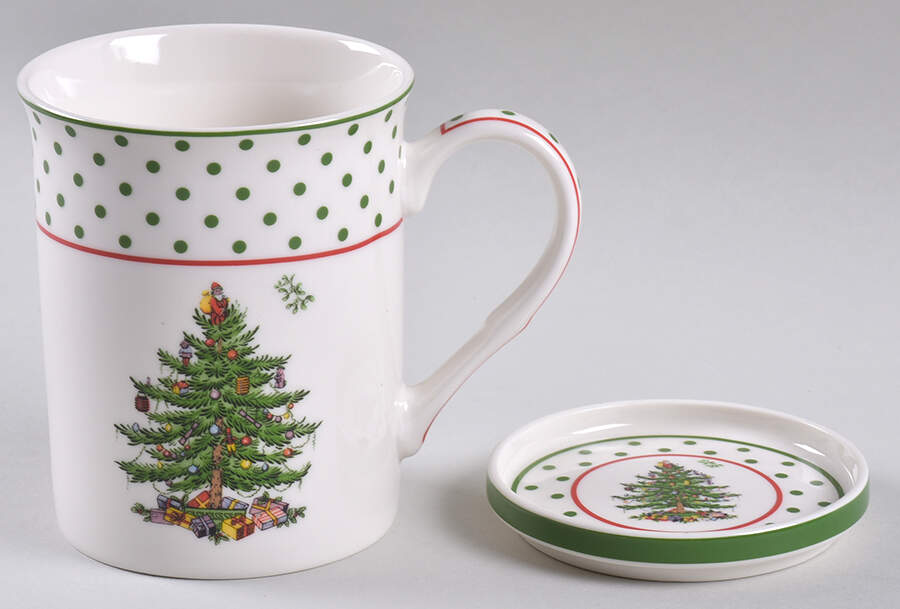 Christmas Tree Mug & Coaster Set (MUGM33 & COAM2) by Spode-1