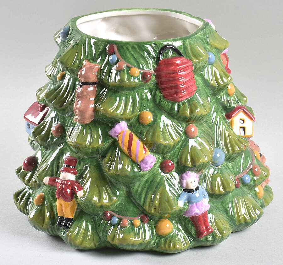 Christmas Tree Figural Cookie Jar No Lid by Spode-1