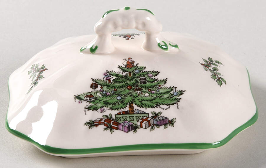 Christmas Tree Lid for Mini Tureen by Spode-1