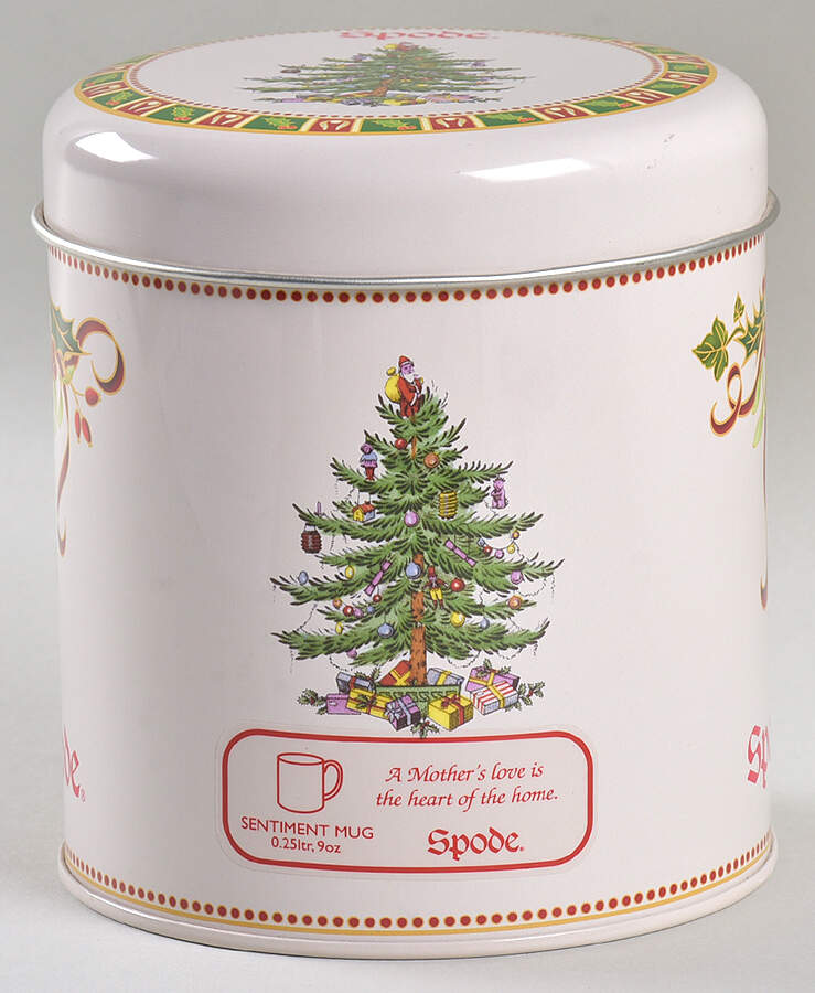 Christmas Tree Tin & Lid for Sentiment Mug by Spode-1