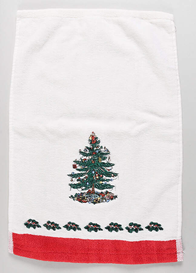 Christmas Tree Cloth Fingertip Towel by Spode-1