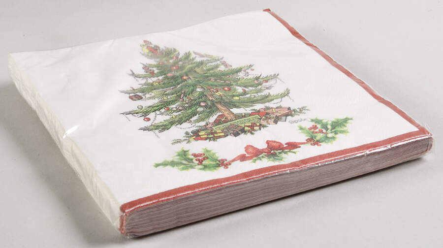Christmas Tree Package of Paper Luncheon Napkins by Spode-1