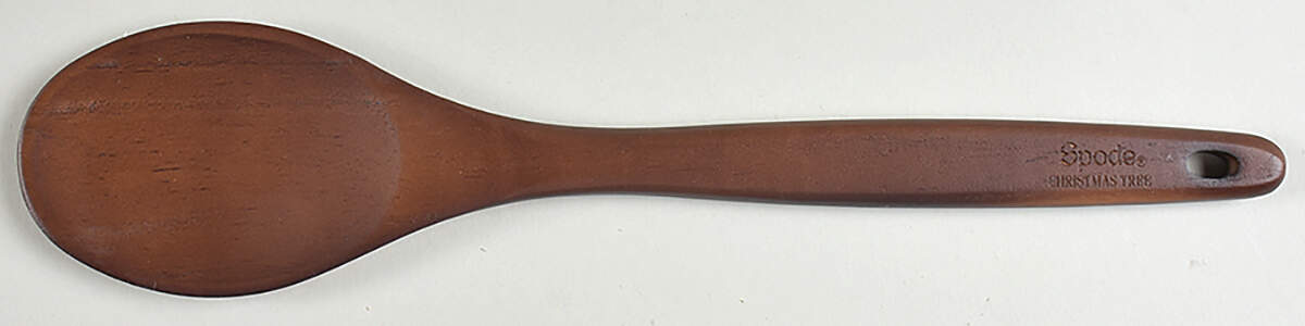 Christmas Tree Solid Wood Salad Serving Spoon by Spode-1