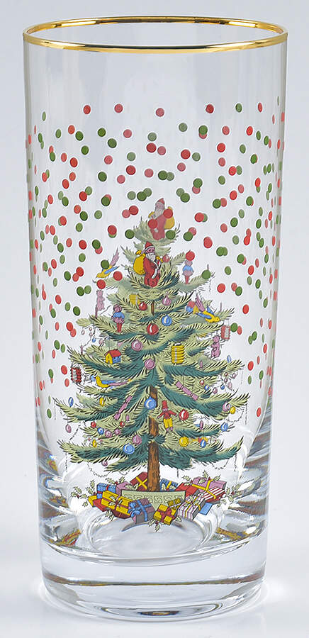 Christmas Tree 15 Oz Glassware Highball by Spode-1