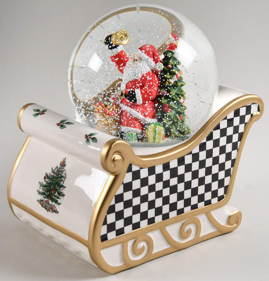 Christmas Tree Snow Globe by Spode-1