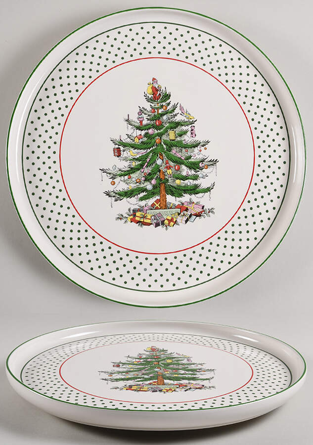 Christmas Tree 1-Pc Lazy Susan by Spode-1