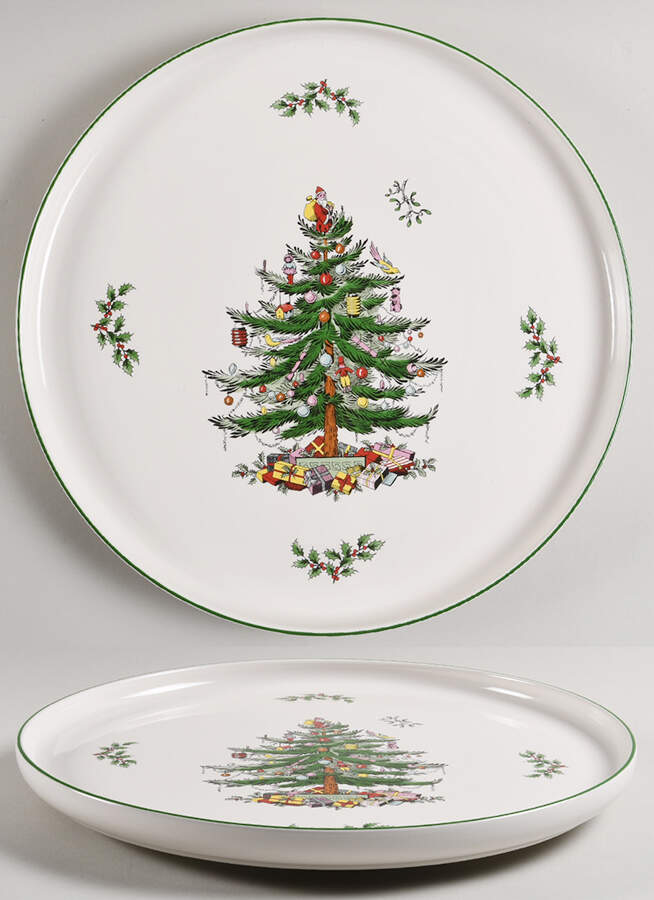 Christmas Tree 1-Piece Lazy Susan by Spode-1