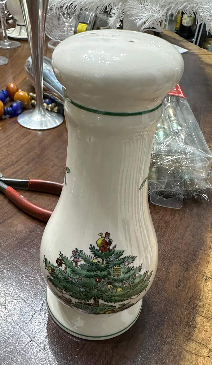 Christmas Tree Oversized Pepper Shaker by Spode-1