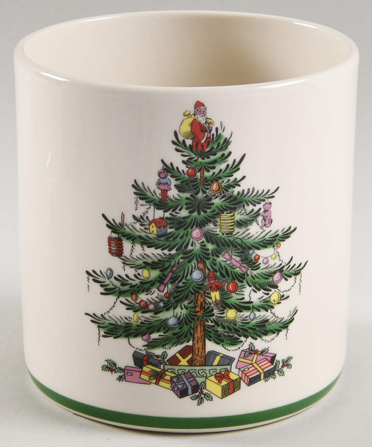 Christmas Tree Small Canister No Lid by Spode-1