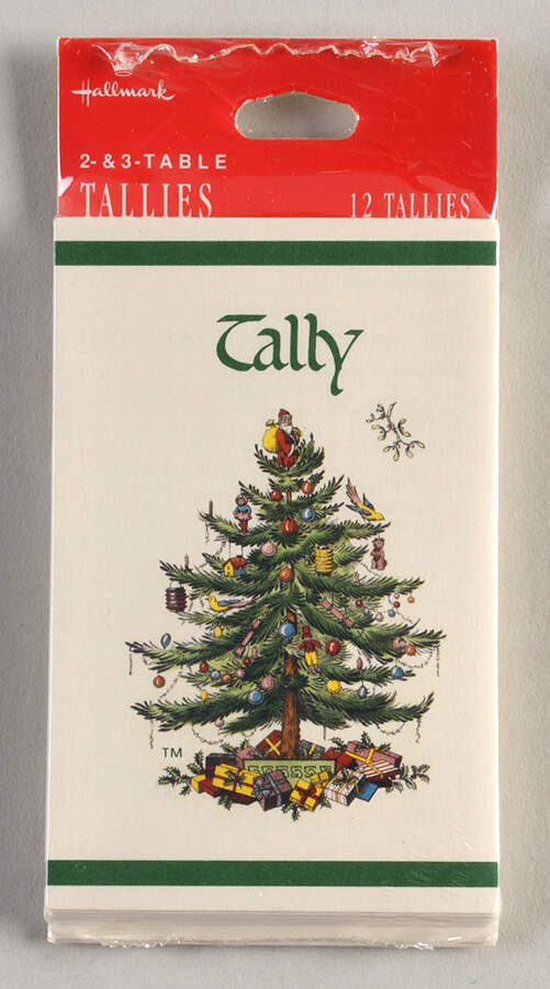 Christmas Tree Bridge Tallies - Set of 12 by Spode-1