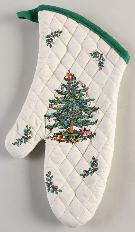 Christmas Tree Cloth Oven Mitt by Spode-1