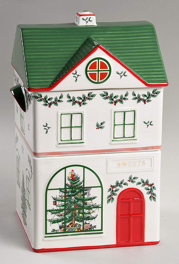 Christmas Tree (3 Piece) Stacking Canister Set by Spode-1