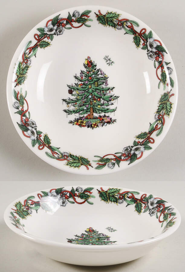 Christmas Tree Coupe Cereal Bowl by Spode-1