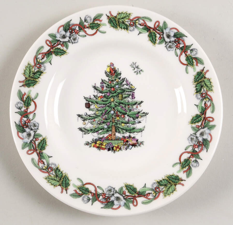 Christmas Tree Bread & Butter Plate by Spode-1