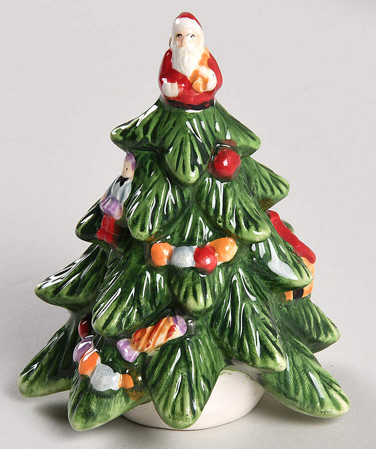 Christmas Tree Lid for Small Tree Shaped Candy Box by Spode-1