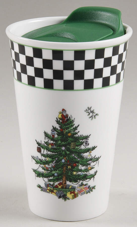 Christmas Tree Travel Mug & Plastic Lid by Spode-1
