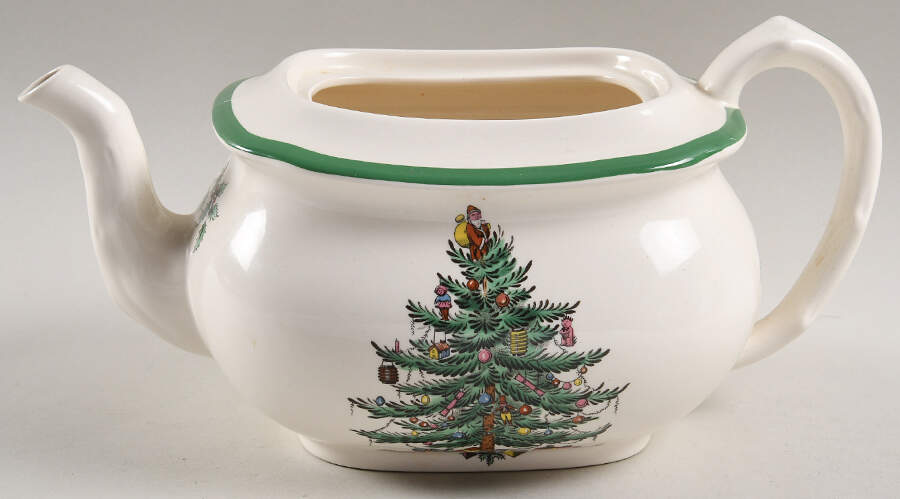 Christmas Tree Teapot No Lid by Spode-1