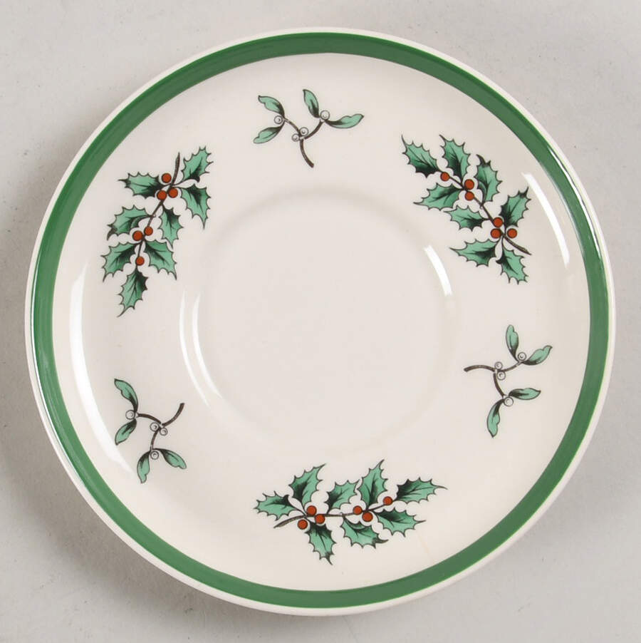 Christmas Tree Saucer for Flat Demitasse Cup by Spode-1