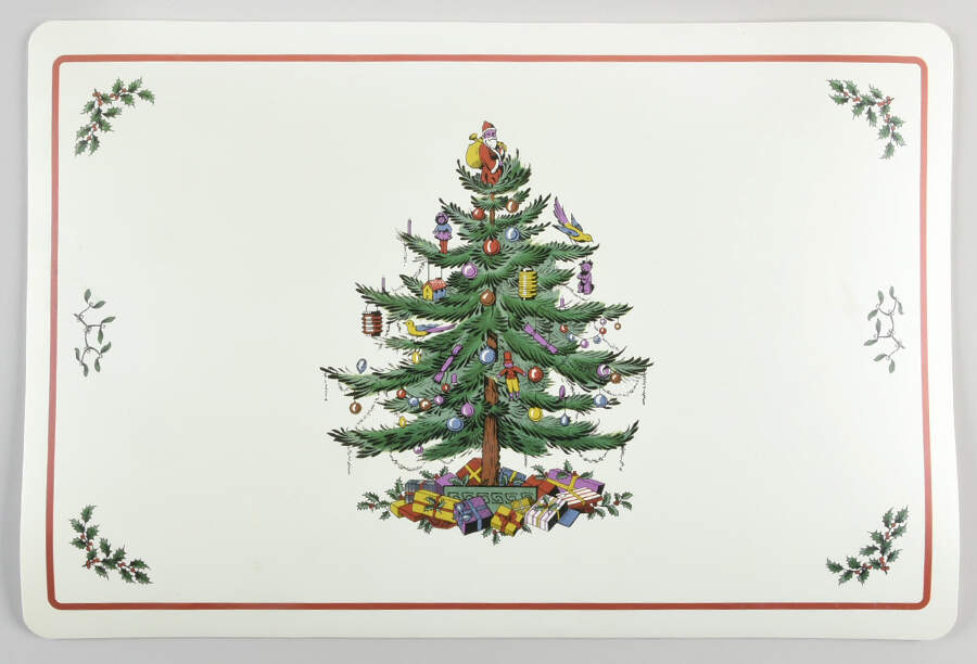 Christmas Tree Vinyl Placemat by Spode-1