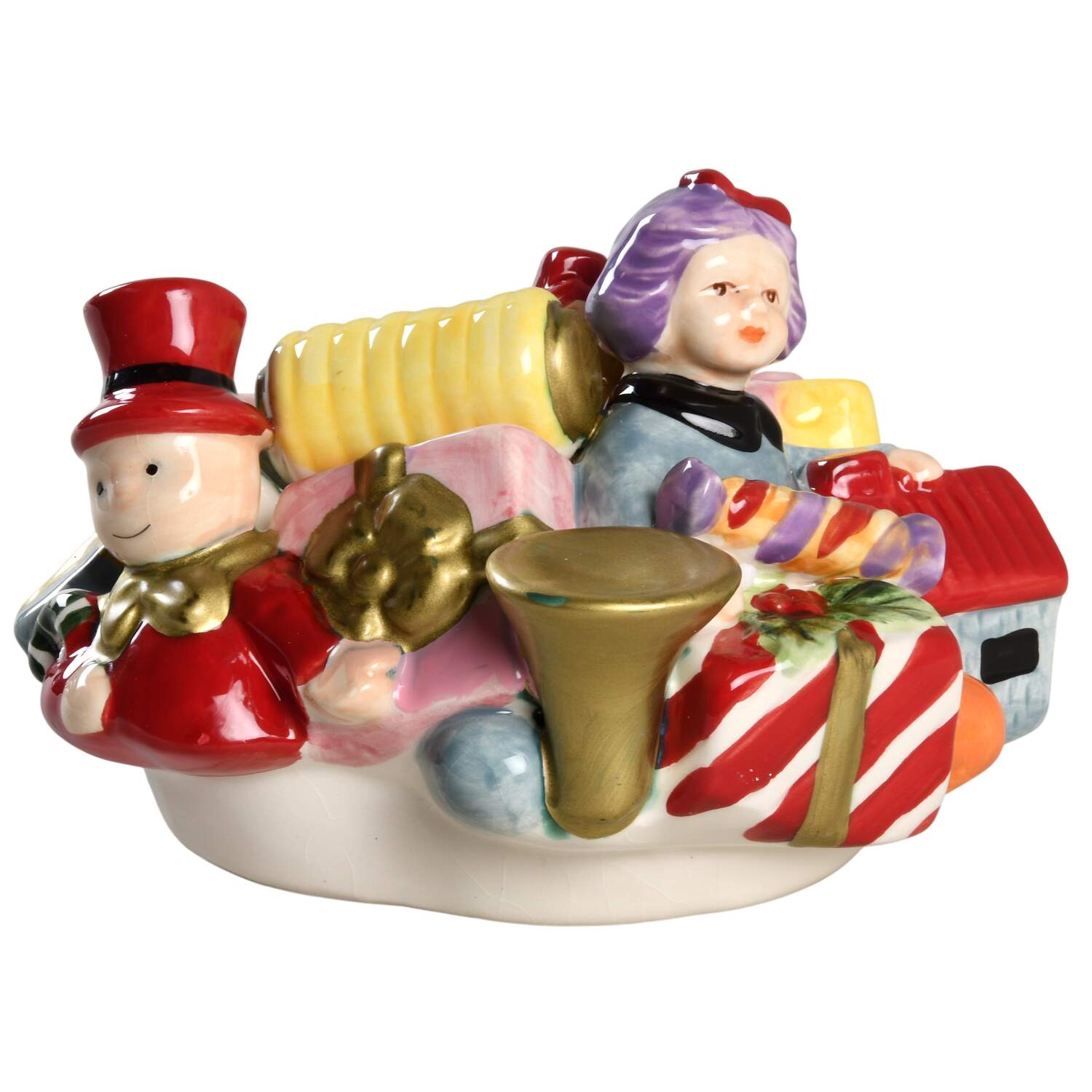 Christmas Tree Lid for Figural Cookie Jar by Spode-1