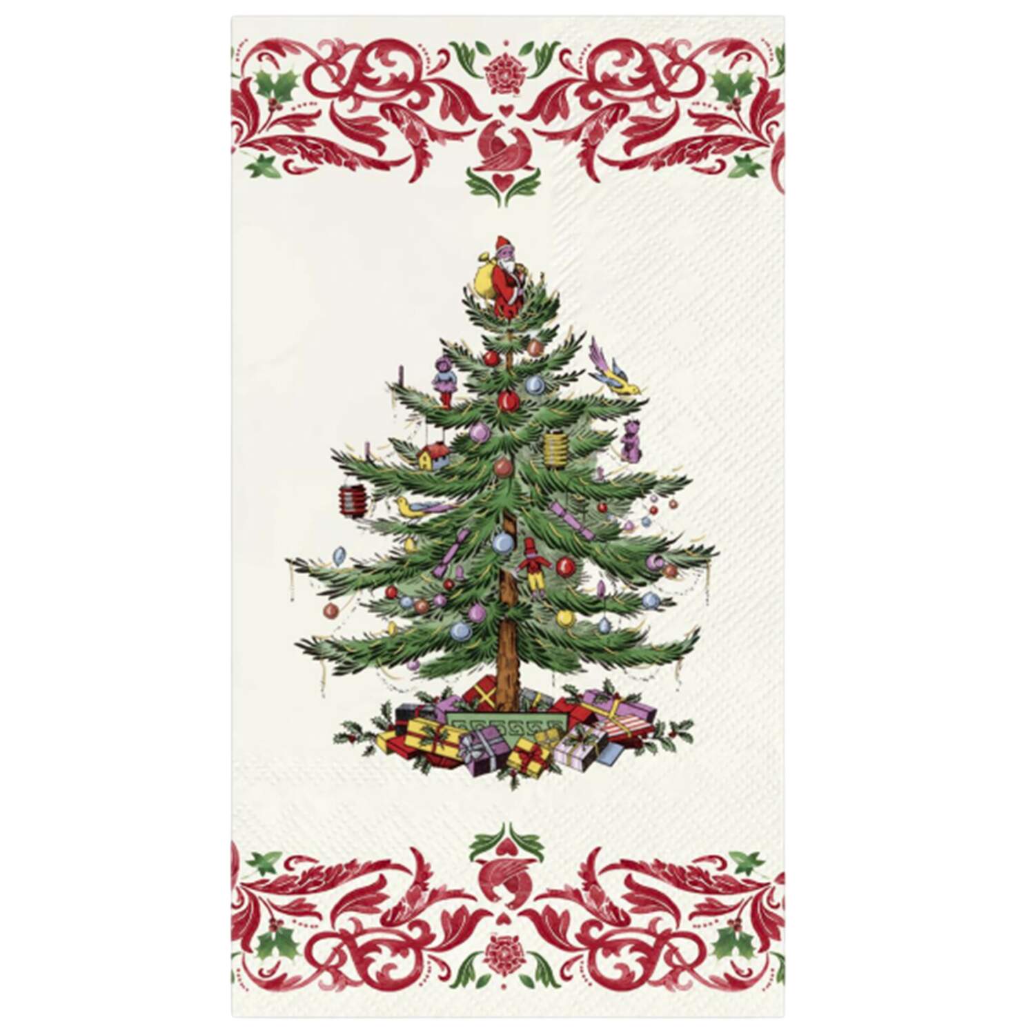 Christmas Tree Pack of 32 Paper Guest Towel Napkins by Spode-1