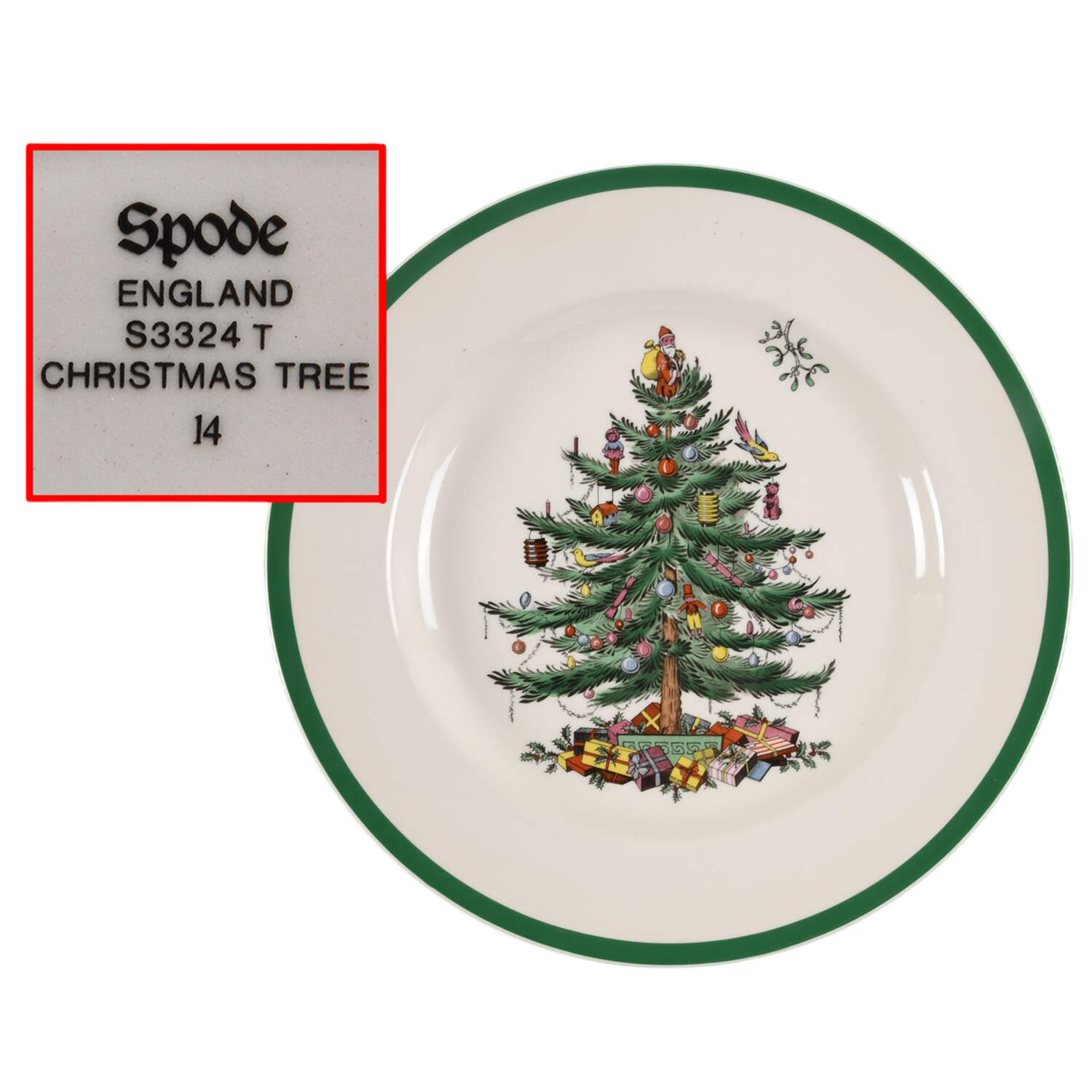 Christmas Tree Dinner Plate by Spode-1