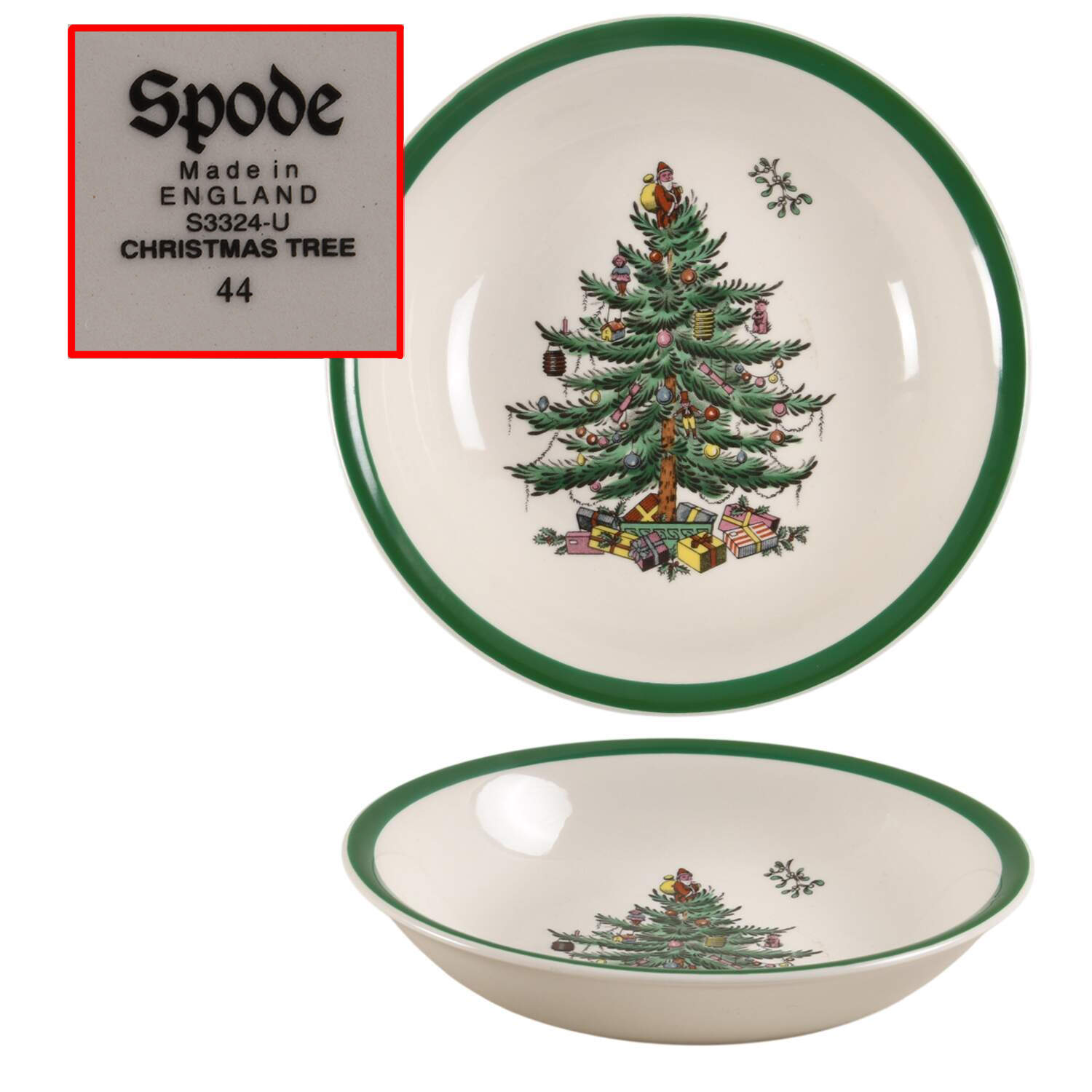 Christmas Tree Coupe Cereal Bowl by Spode-1