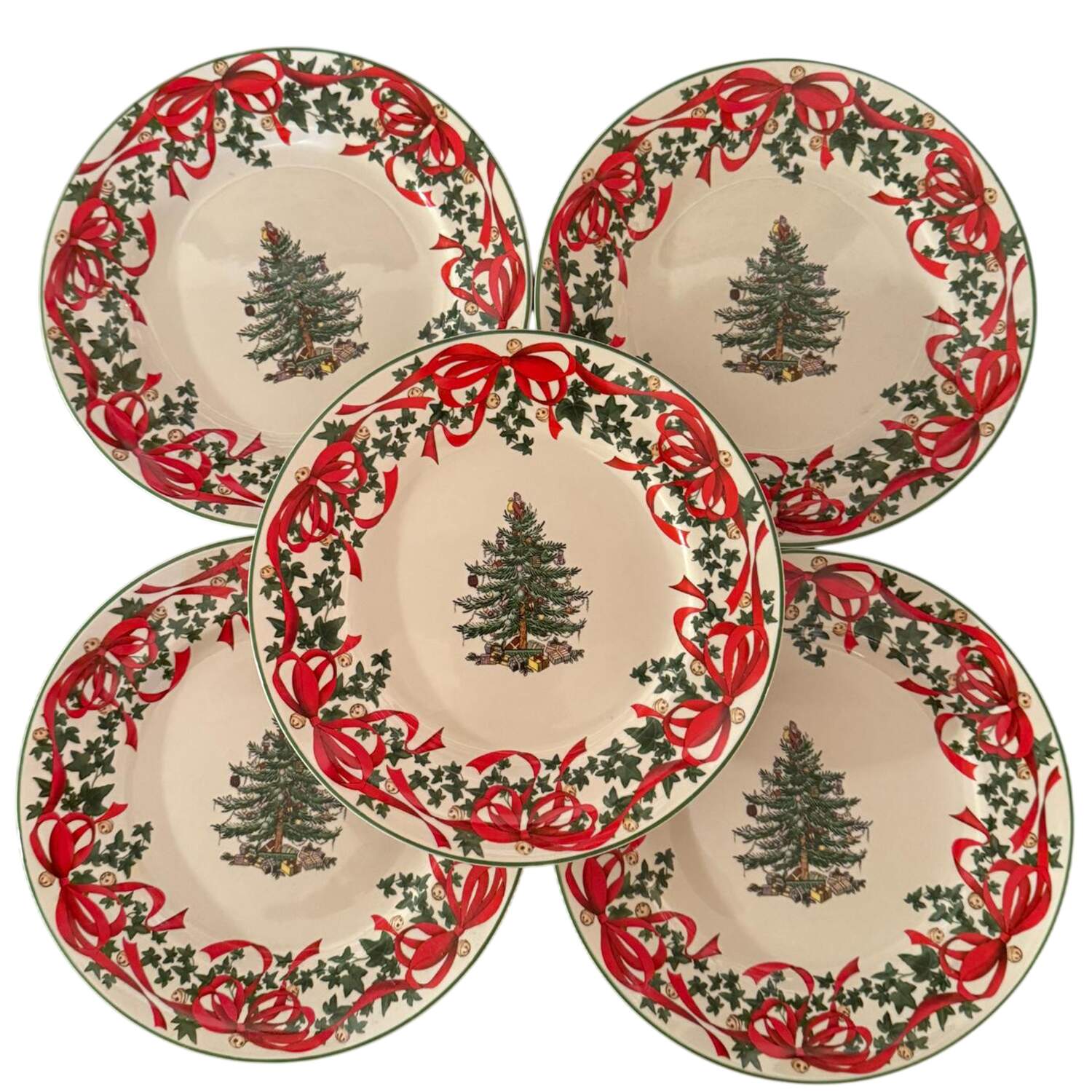 Christmas Tree Accent Salad Plate by Spode-1