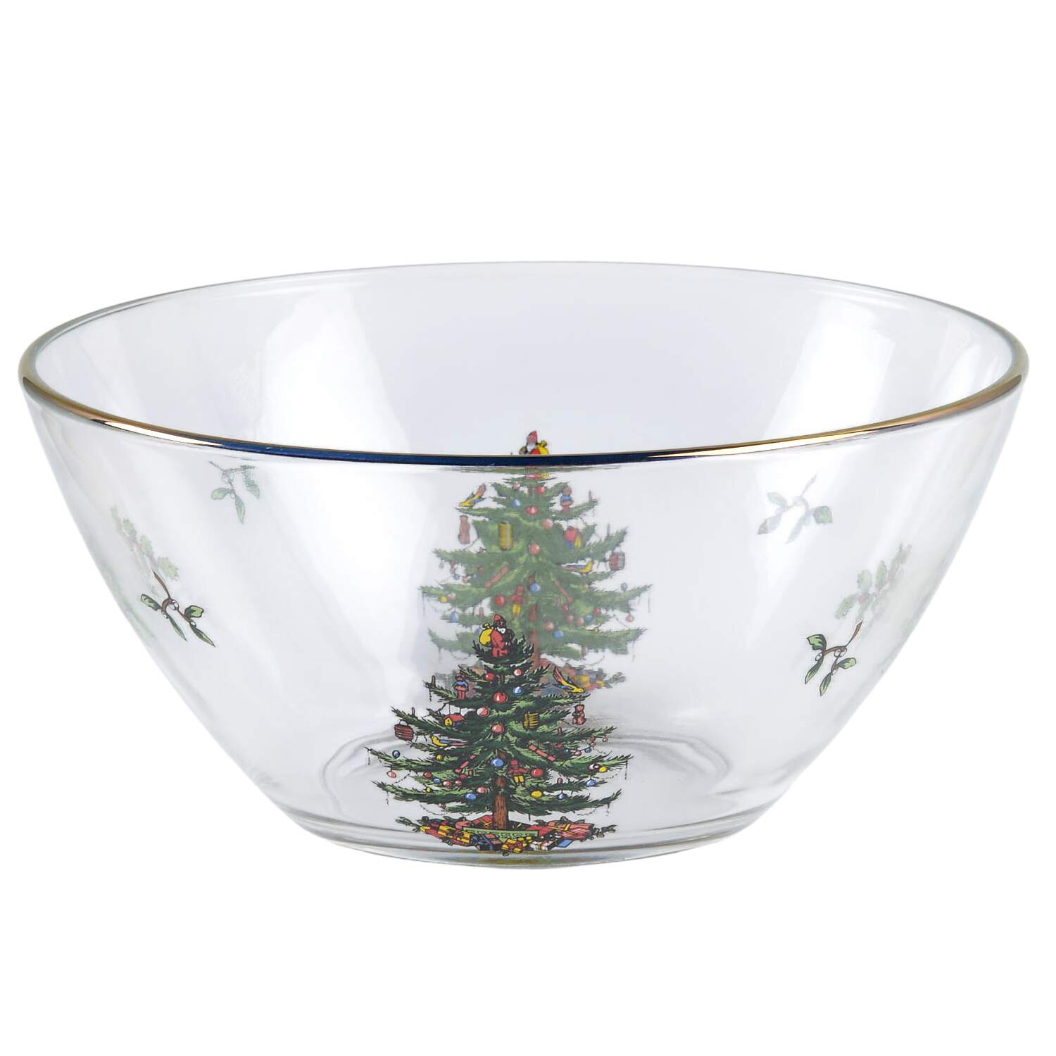 Christmas Tree Glassware Individual Salad Bowl by Spode-1