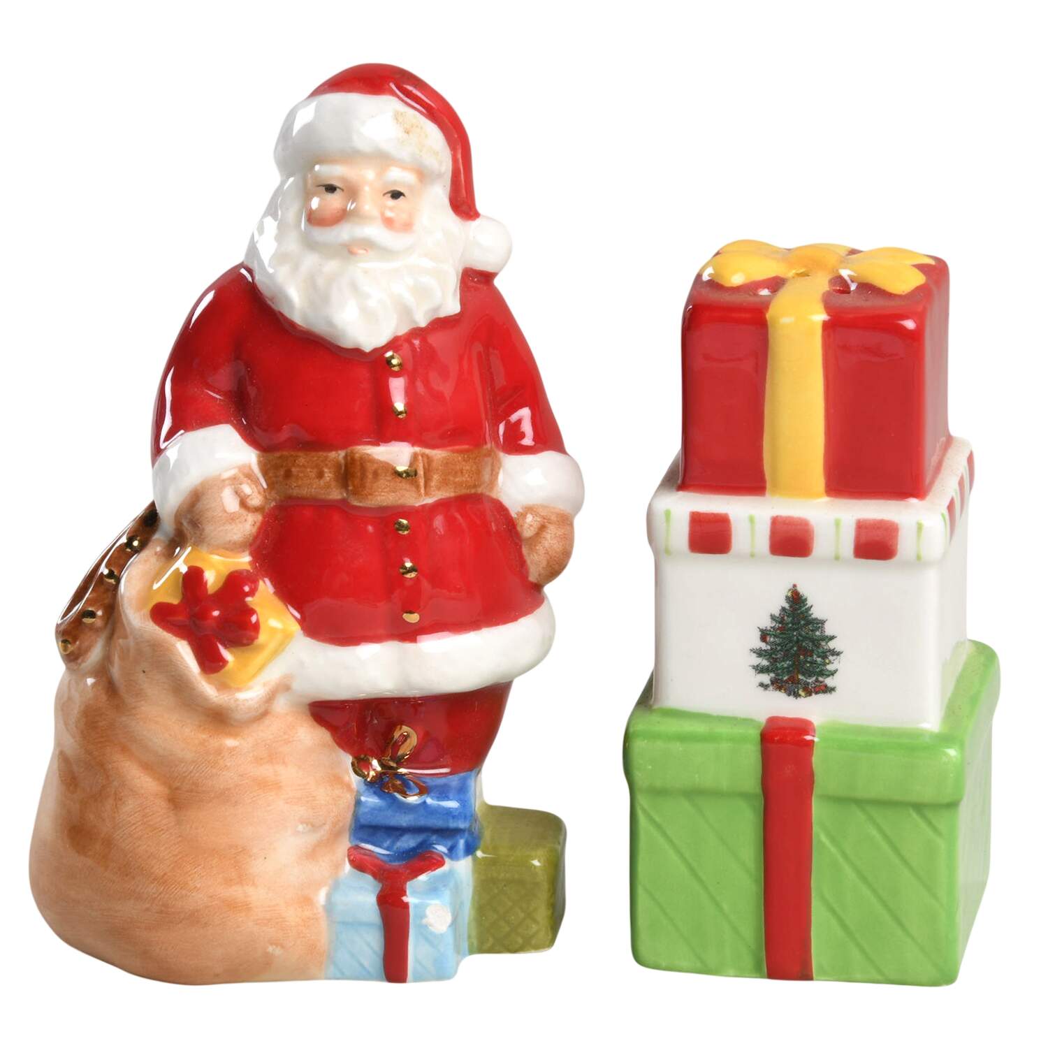 Christmas Tree Figural Salt & Pepper Set by Spode-1