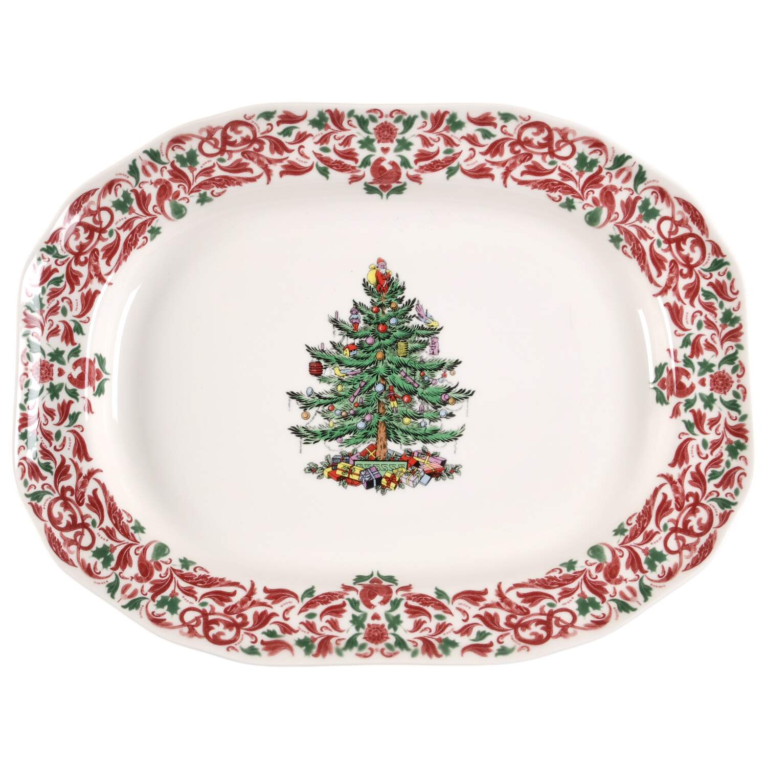 Christmas Tree Rectangular Tray by Spode-1