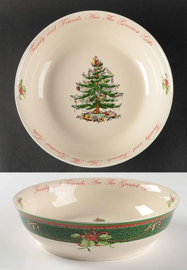 Christmas Tree 10" Annual Round Serving Bowl by Spode-1