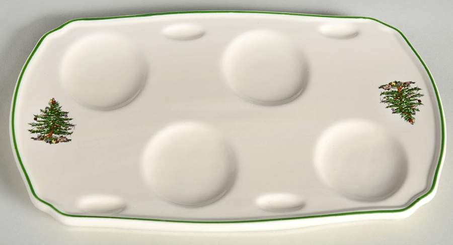 Christmas Tree Tray for 5 Pc Hors d'Oeuvres Set by Spode-1
